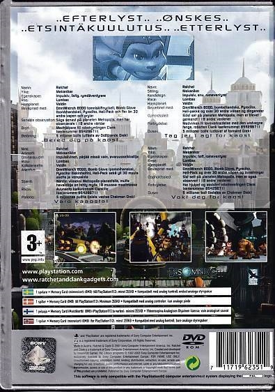 Ratchet & Clank - PS2 - Platinum (B Grade) (Genbrug)